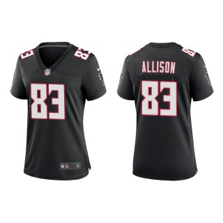 Women's Atlanta Falcons Geronimo Allison Black Throwback Game Jersey