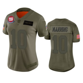 Women's New York Giants Eli Manning Camo 2019 Salute to Service Limited Jersey