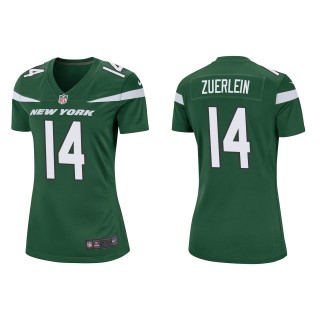 Women's New York Jets Greg Zuerlein Green Game Jersey