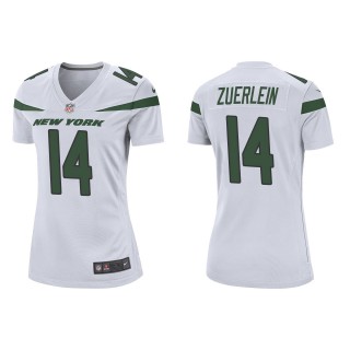 Women's New York Jets Greg Zuerlein White Game Jersey