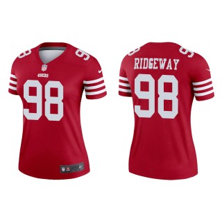 Women's San Francisco 49ers Hassan Ridgeway Scarlet Legend Jersey