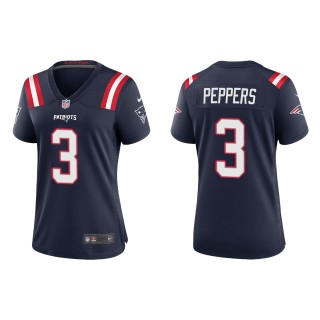 Women's New England Patriots Jabrill Peppers Navy Game Jersey