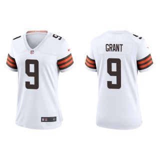 Women's Cleveland Browns Jakeem Grant White Game Jersey
