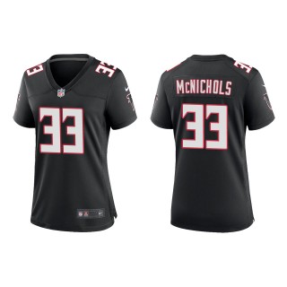 Women's Atlanta Falcons Jeremy McNichols Black Throwback Game Jersey