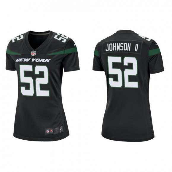 Women's New York Jets Jermaine Johnson II Black Game Jersey