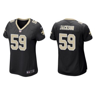Women's New Orleans Saints Jordan Jackson Black Game Jersey
