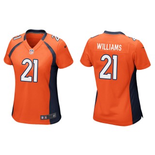 Women's Denver Broncos K'Waun Williams Orange Game Jersey