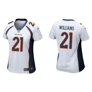 Women's Denver Broncos K'Waun Williams White Game Jersey