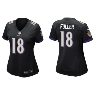 Women's Baltimore Ravens Kyle Fuller Black Game Jersey
