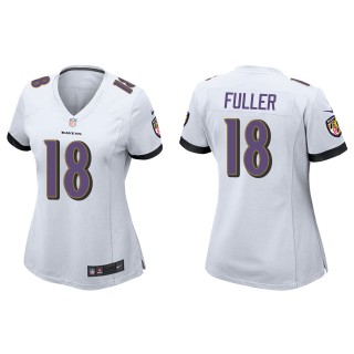 Women's Baltimore Ravens Kyle Fuller White Game Jersey