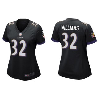 Women's Baltimore Ravens Marcus Williams Black Game Jersey