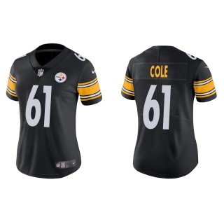 Women's Pittsburgh Steelers Mason Cole Black Vapor Limited Jersey