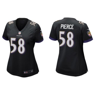Women's Baltimore Ravens Michael Pierce Black Game Jersey