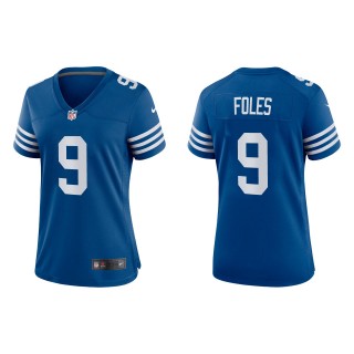 Women's Indianapolis Colts Nick Foles Royal Alternate Game Jersey