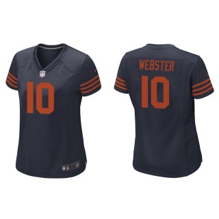 Women's Chicago Bears Nsimba Webster Navy Throwback Game Jersey