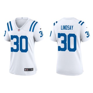 Women's Indianapolis Colts Phillip Lindsay White Game Jersey