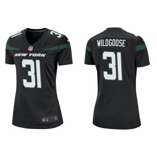 Women's New York Jets Rachad Wildgoose Black Game Jersey