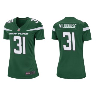 Women's New York Jets Rachad Wildgoose Green Game Jersey