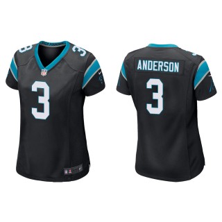 Women's Carolina Panthers Robby Anderson Black Game Jersey