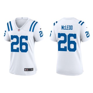 Women's Indianapolis Colts Rodney McLeod White Game Jersey