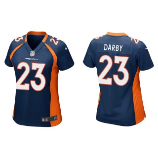 Women's Denver Broncos Ronald Darby Navy Game Jersey