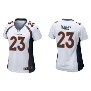 Women's Denver Broncos Ronald Darby White Game Jersey