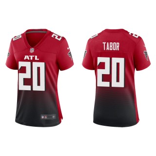 Women's Atlanta Falcons Teez Tabor Red Alternate Game Jersey