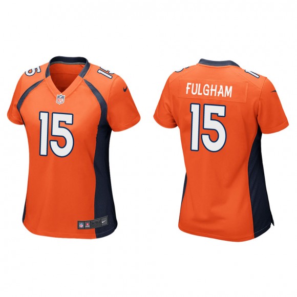 Women's Denver Broncos Travis Fulgham Orange Game Jersey