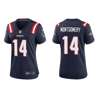 Women's New England Patriots Ty Montgomery Navy Game Jersey