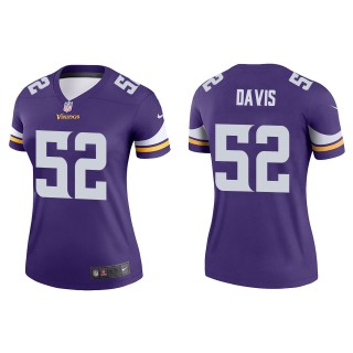 Women's Minnesota Vikings Wyatt Davis Purple Legend Jersey