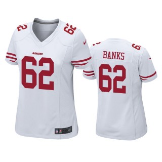 Women's San Francisco 49ers Aaron Banks White Game Jersey
