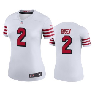 San Francisco 49ers Josh Rosen White Color Rush Legend Jersey - Women's