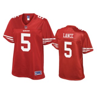 San Francisco 49ers Trey Lance Scarlet Pro Line Jersey - Women's
