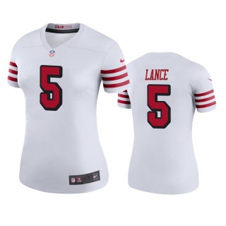 San Francisco 49ers Trey Lance White Color Rush Legend Jersey - Women's