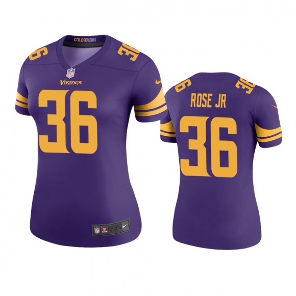 Minnesota Vikings A.J. Rose Jr. Purple Color Rush Legend Jersey - Women's