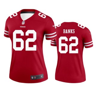 San Francisco 49ers Aaron Banks Scarlet Legend Jersey - Women's