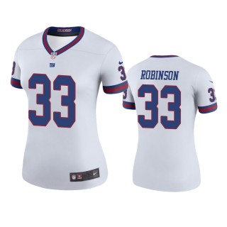 New York Giants Aaron Robinson White Color Rush Legend Jersey - Women's
