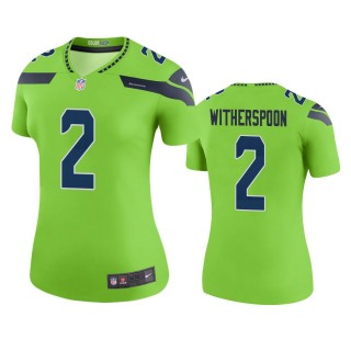 Seattle Seahawks Ahkello Witherspoon Green Color Rush Legend Jersey - Women's
