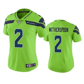 Women's Seattle Seahawks Ahkello Witherspoon Green Color Rush Limited Jersey
