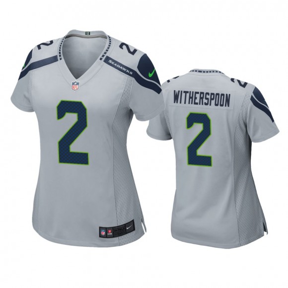 Women's Seattle Seahawks Ahkello Witherspoon Gray Game Jersey