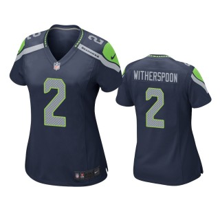 Women's Seattle Seahawks Ahkello Witherspoon Navy Game Jersey