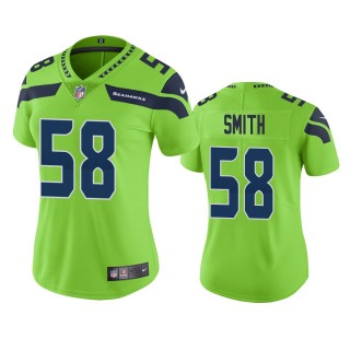 Women's Seattle Seahawks Aldon Smith Green Color Rush Limited Jersey