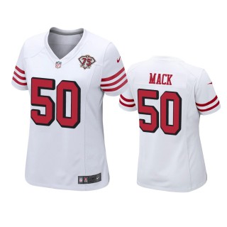 Women's San Francisco 49ers Alex Mack White 75th Anniversary Jersey