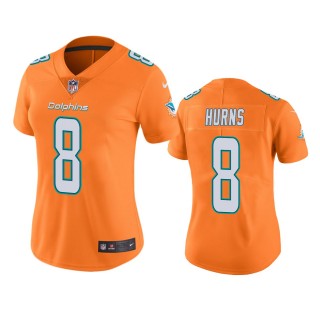Women's Miami Dolphins Allen Hurns Orange Color Rush Limited Jersey