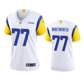 Women's Los Angeles Rams Andrew Whitworth White Alternate Game Jersey