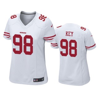 Women's San Francisco 49ers Arden Key White Game Jersey