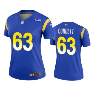 Los Angeles Rams Austin Corbett Royal Legend Jersey - Women's