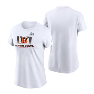 Women's Cincinnati Bengals White Super Bowl LVI Bound T-Shirt