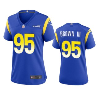 Women's Los Angeles Rams Bobby Brown III Royal Game Jersey