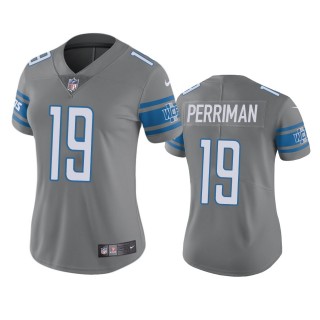 Women's Detroit Lions Breshad Perriman Steel Color Rush Limited Jersey